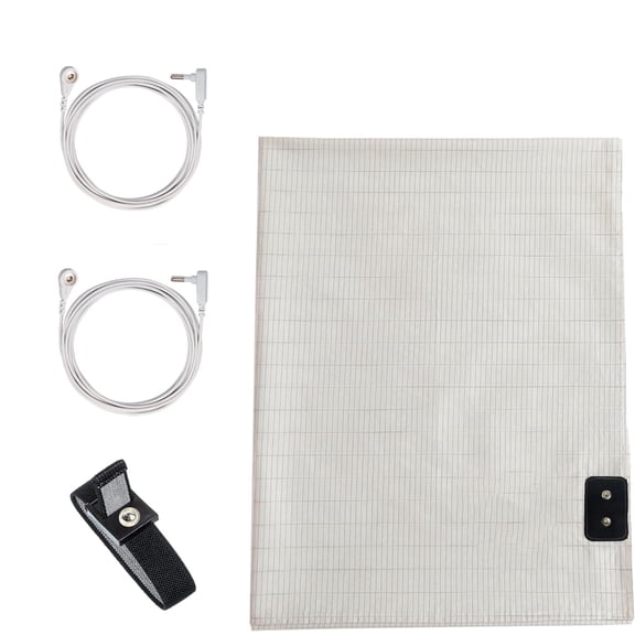Grounding Sheets Full Size 54 x 75 inch, Bed sheet for Earthing with Silver Fiber & Organic Cotton, White