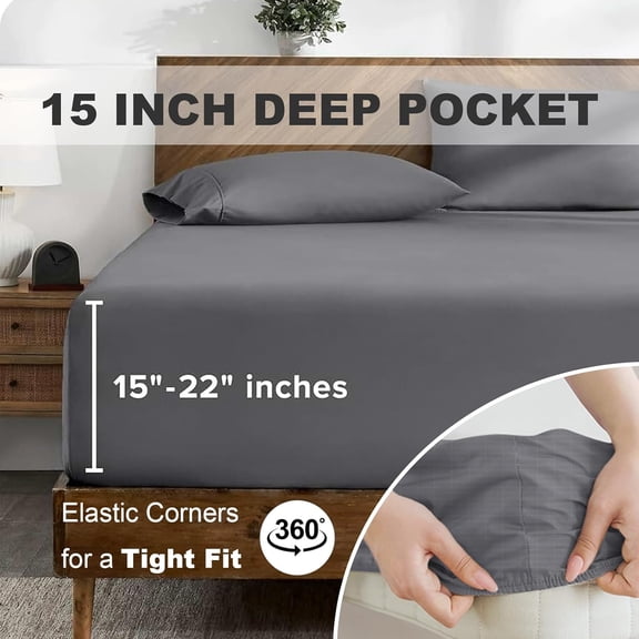 Grounding Sheets Full Size with Silver Fiber for Better Sleep and Health