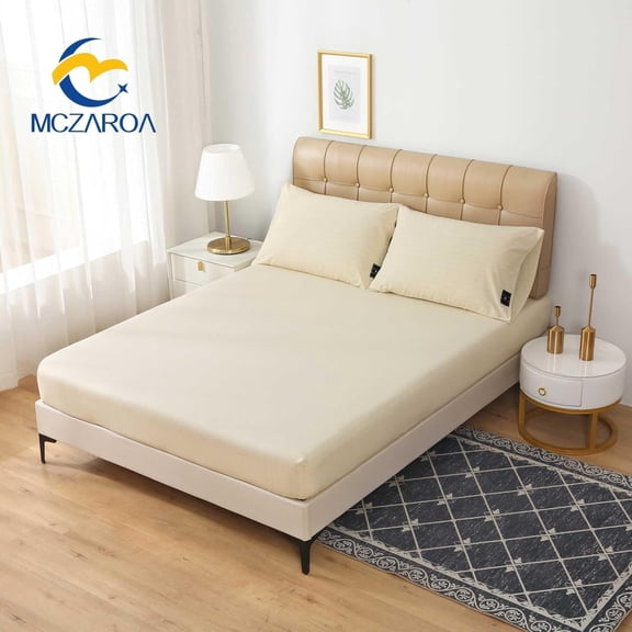 Grounding Sheets King, 12% Silver+88% Organic Cotton, Fitted Grounded Bed Sheet Deep Pocket for Improved Sleep & Wellness (White, King - 78"x80"x15")