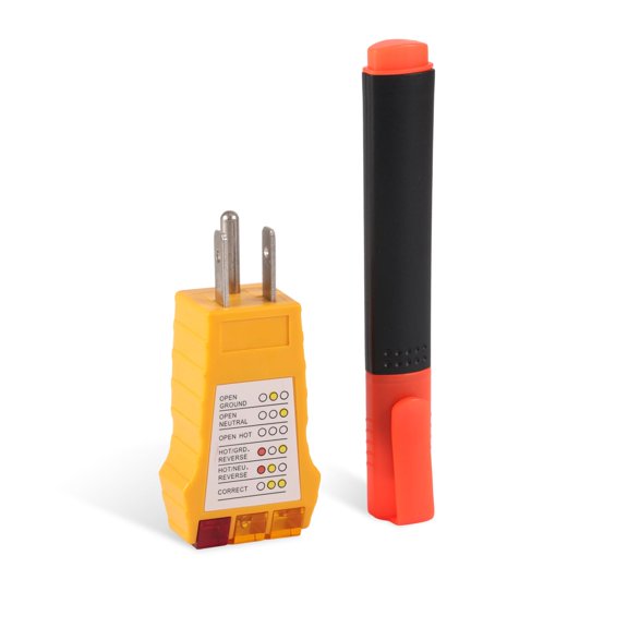 Grounding Test Kit with Conductivity Pen and Outlet Tester