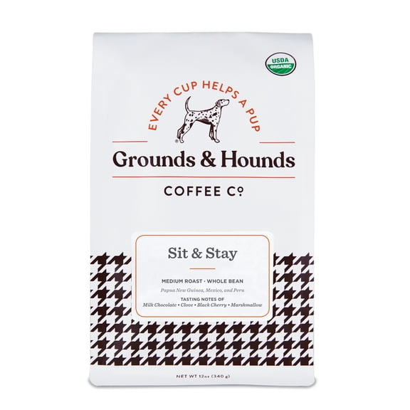 Grounds & Hounds Coffee, Coffee Sit Stay Wb 12 oz