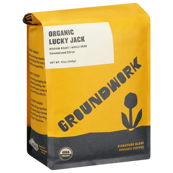 Groundwork Coffee Lucky Jack Organic 12 oz (Pack Of 6)