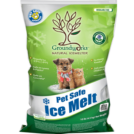 Groundworks All Natural Ice Melt Child, Pet, Plant and Concrete Safe 10 Pound Bag Xynyth