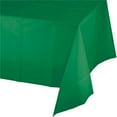 thumbnail image 1 of Group  54 x 108 in. Emerald Green Plastic Tablecover, Pack of 12, 1 of 1