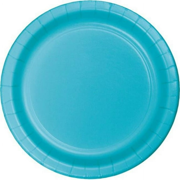 Group 7 in. Cake & Dessert Plates, Bermuda Blue - 8 per Case - Case of 12