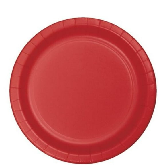Group 9 in. Dinner Bulk Plate, Red - 75 per Case - Case of 12