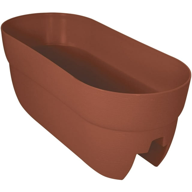 Group Bloomers Railing Planter with Drainage Holes 24" Weatherproof
