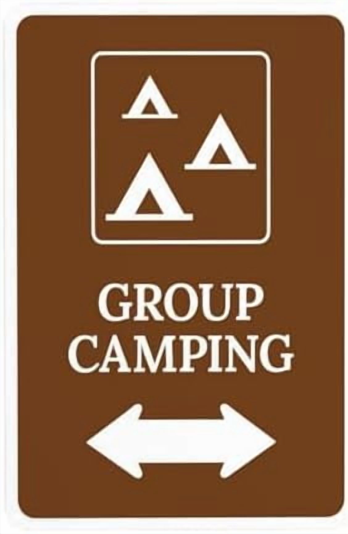 Image showcasing Group Camping With Bidirectional Arrow And Graphic Warning Sign, Guide ...