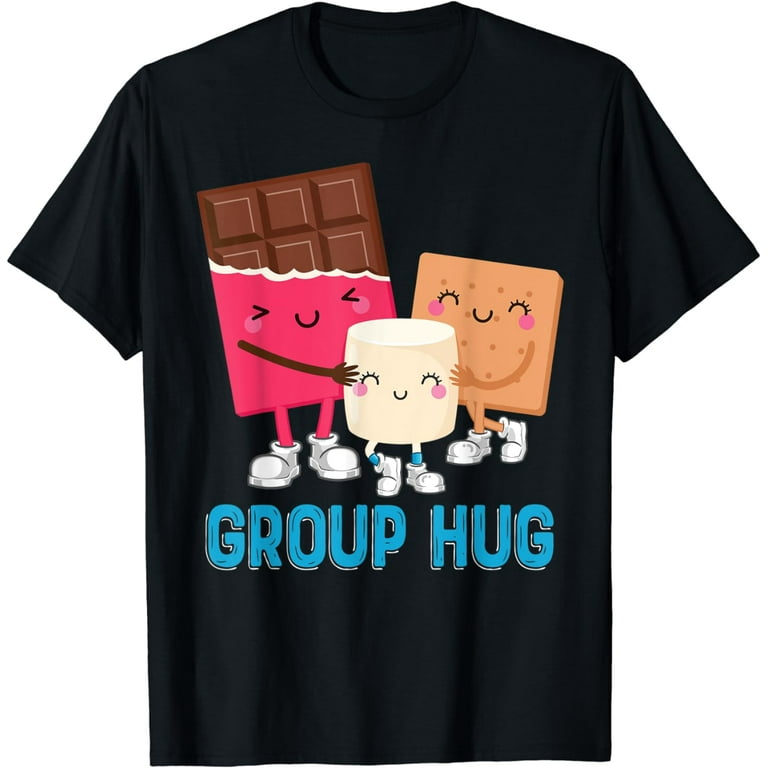 Group Hug Funny Smores Chocolate Marshmallow Camping T-Shirt
