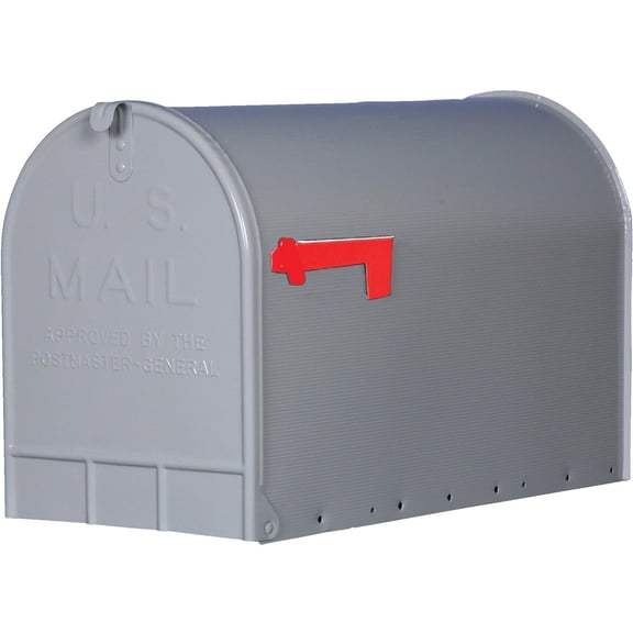 Group Jumbo Size Steel Rural Mailbox ST200000, Gray L8