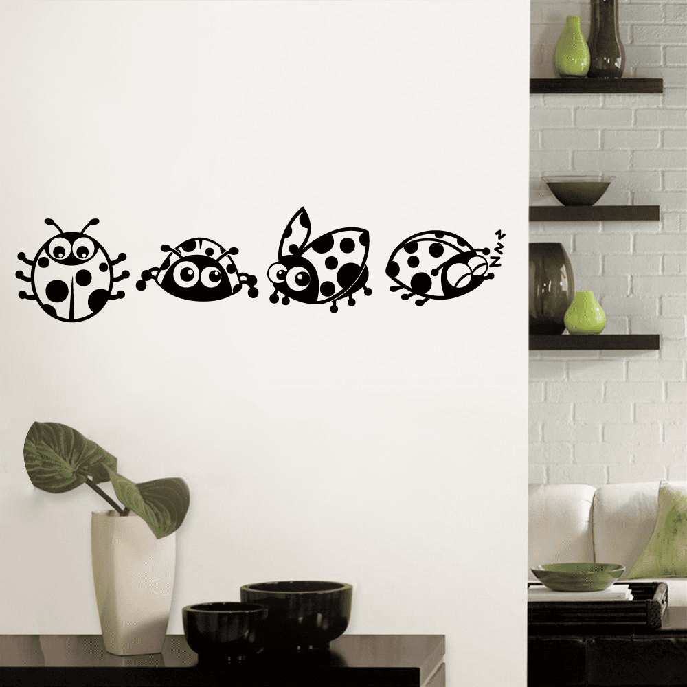 Group of Ladybugs Ladybug Lady Bug Bugs Cute Animal Insect Vinyl Design ...