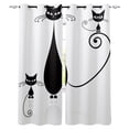 thumbnail image 1 of Group Of Cats Window Treatments Curtains Valance Room Curtains Large Window Window Curtains Curtains Kitchen D, 1 of 5