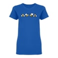 thumbnail image 1 of Group Of Happy Bees Shaped T-Shirt Women -Image by Shutterstock, Female Medium, 1 of 2