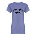 thumbnail image 1 of Group Of Orcas Shaped T-Shirt Women -Image by Shutterstock, Female Large, 1 of 2