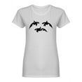 thumbnail image 1 of Group Of Orcas Shaped T-Shirt Women -Image by Shutterstock, Female Medium, 1 of 2