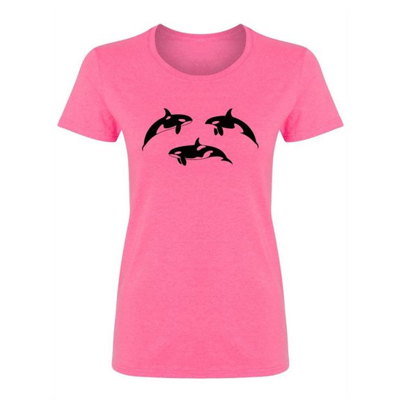 Group Of Orcas Shaped T-Shirt Women -Image by Shutterstock, Female x-Large