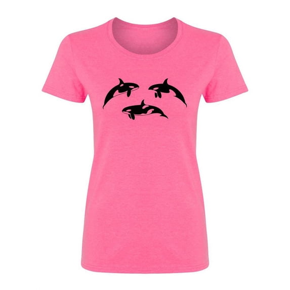 Group Of Orcas Shaped T-Shirt Women -Image by Shutterstock, Female x-Large