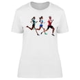 thumbnail image 1 of Group Of Running People T-Shirt Women -Image by Shutterstock, Female Medium, 1 of 2