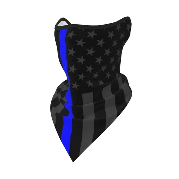 Group Of Thin Blue Line Flag Bandanas Headband Quick Dry Protection Windproof Multifunctional Print Balaclava
