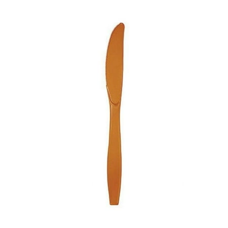 Group Pumpkin Spice Premium Plastic Knives, Pack of 12 - 24 Per Pack