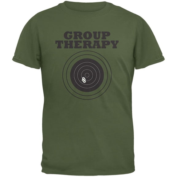 Group Therapy Military Green Adult T-Shirt - Small
