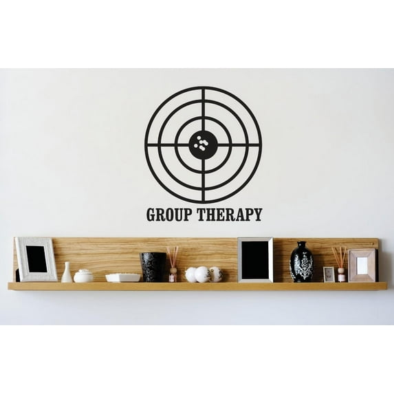 Group Therapy Target Deer Predator Doe Hunting Bow Arrow Bulls Eye Wilderness Camouflage Holiday Gift Ideas Girl Boy Bedroom Wall Decal Sticker - Size: 14 Inch x 14 Inch