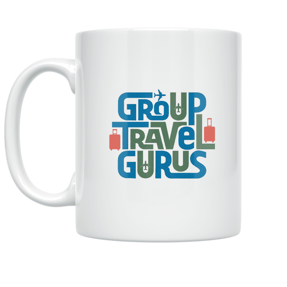 Group Travel Gurus Quote Design - Travel Enthusiast - 11 oz Ceramic Coffee Mug
