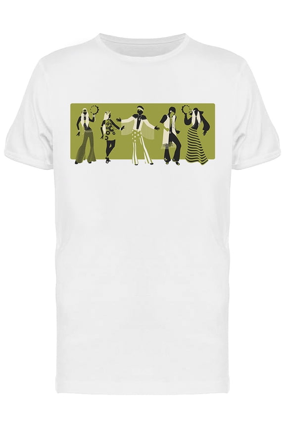 Group With Hippie Clothes T-Shirt Men -Image by Shutterstock, Male x-Large