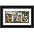 thumbnail image 1 of Group of Maidens 2x Matted 24x16 Black Ornate Framed Art Print by Tiffany Studios, 1 of 2