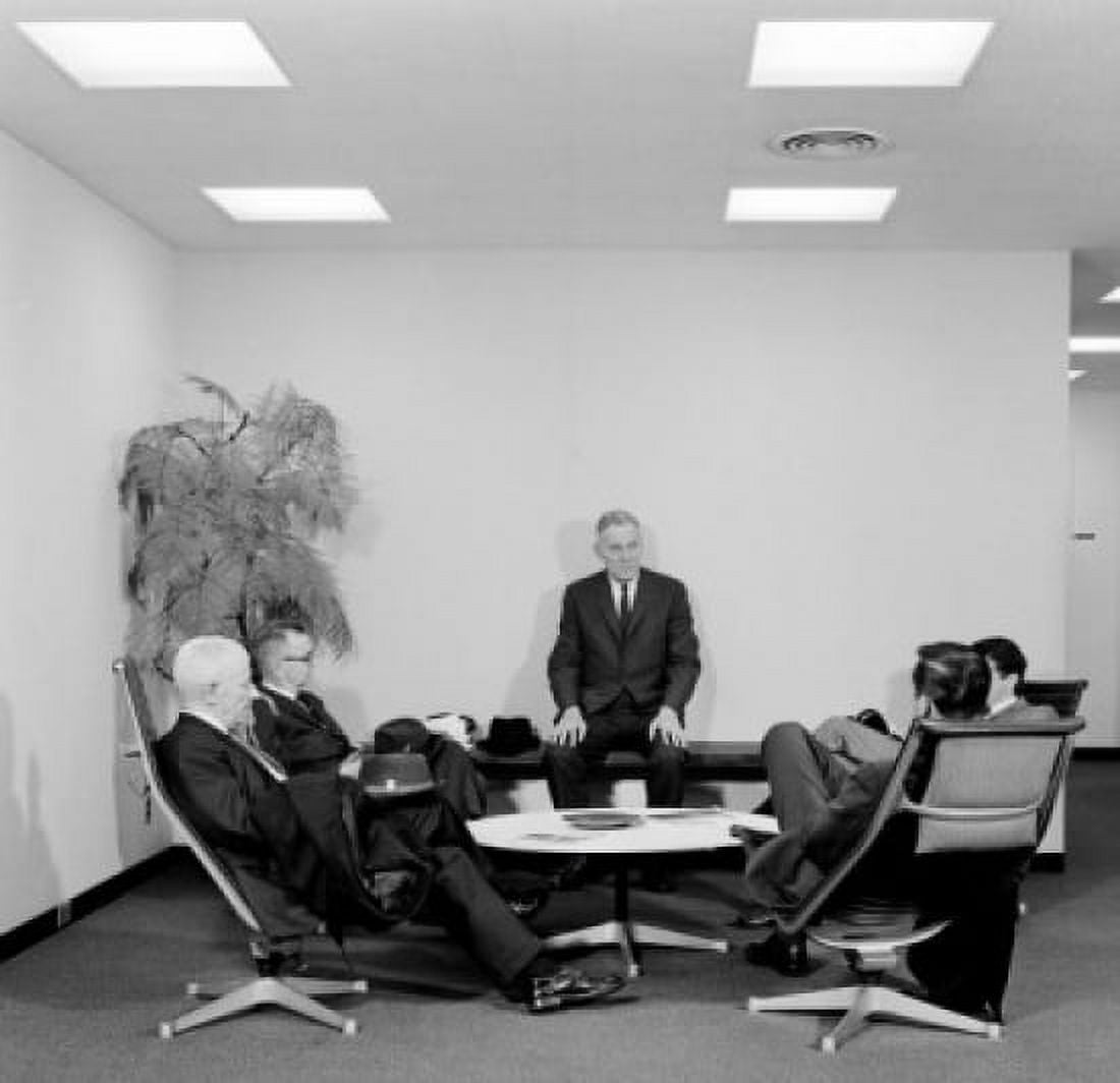 Group of businessmen at meeting Canvas Art - (24 x 36)