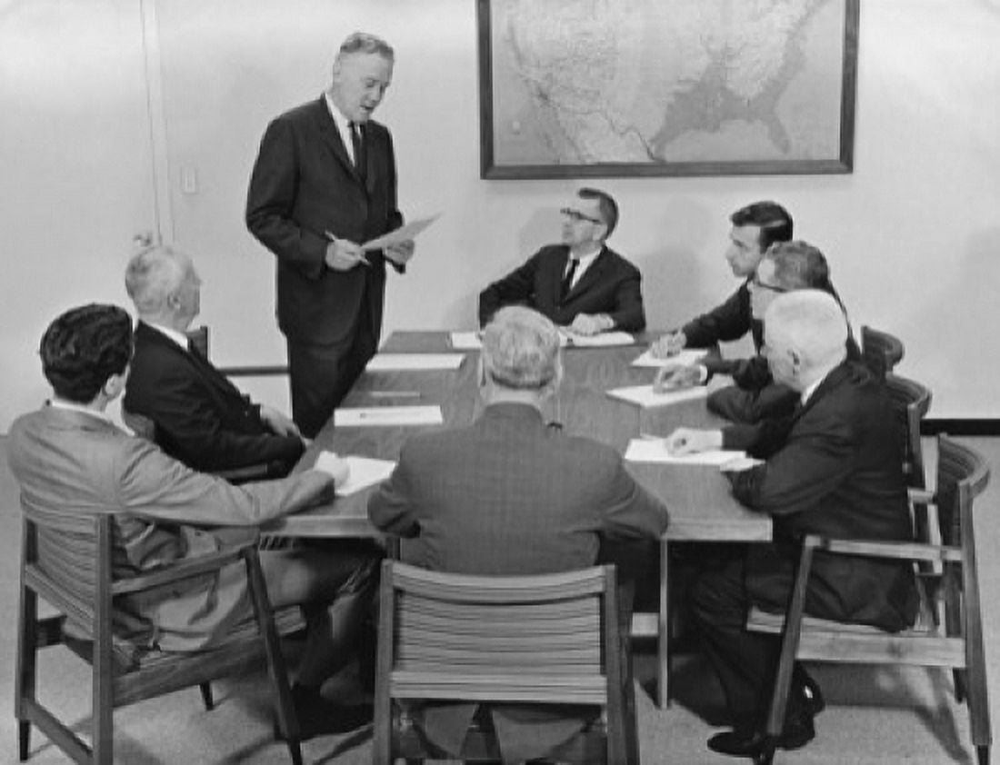 Group of businessmen talking in a meeting Canvas Art -  (24 x 36)
