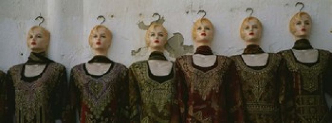 Group of mannequins in a market stall Tripoli Libya Canvas Art - Panoramic Images (18 x 7)
