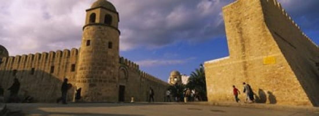 Group of people at a mosque Great Mosque Medina Sousse Tunisia Canvas Art - Panoramic Images (18 x 7)