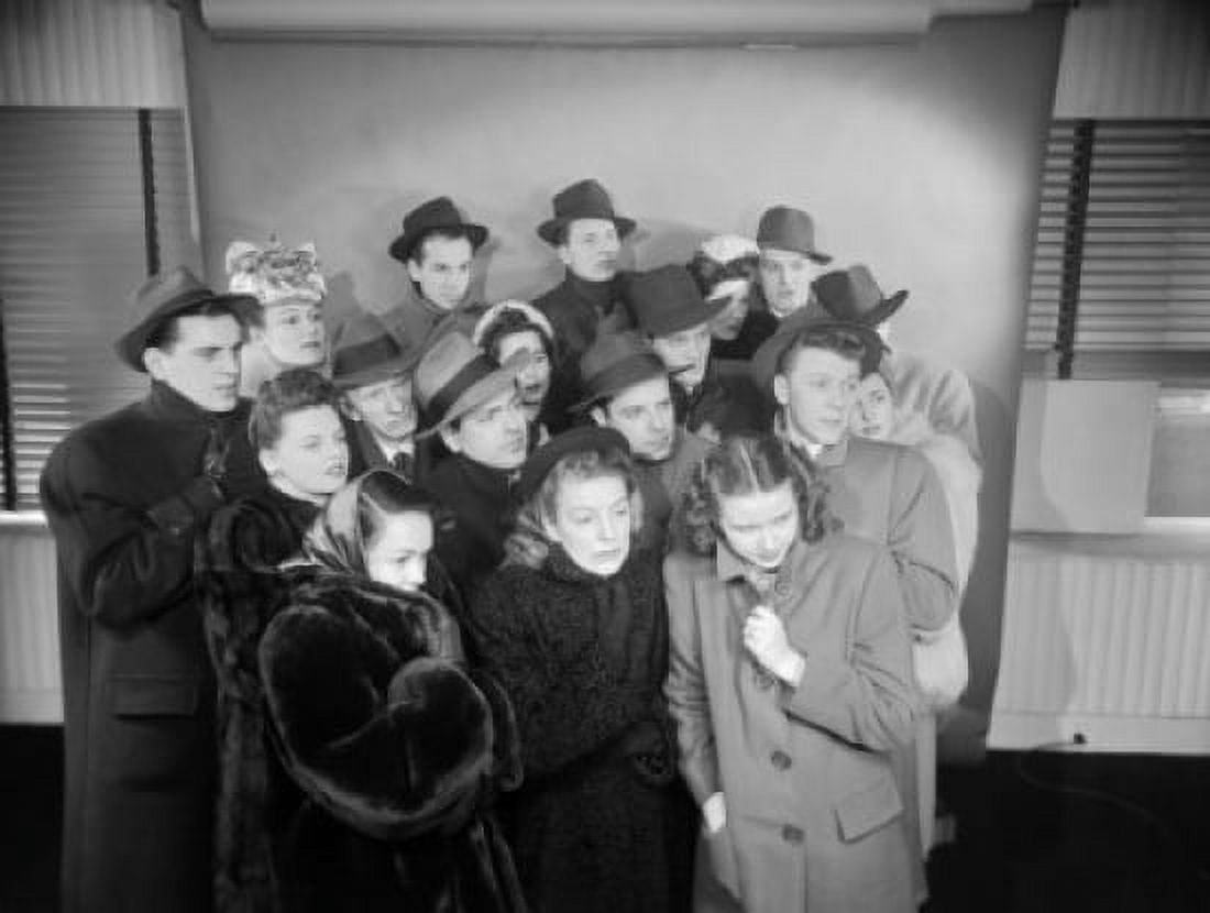 Group of people in winter clothes Canvas Art - (24 x 36)