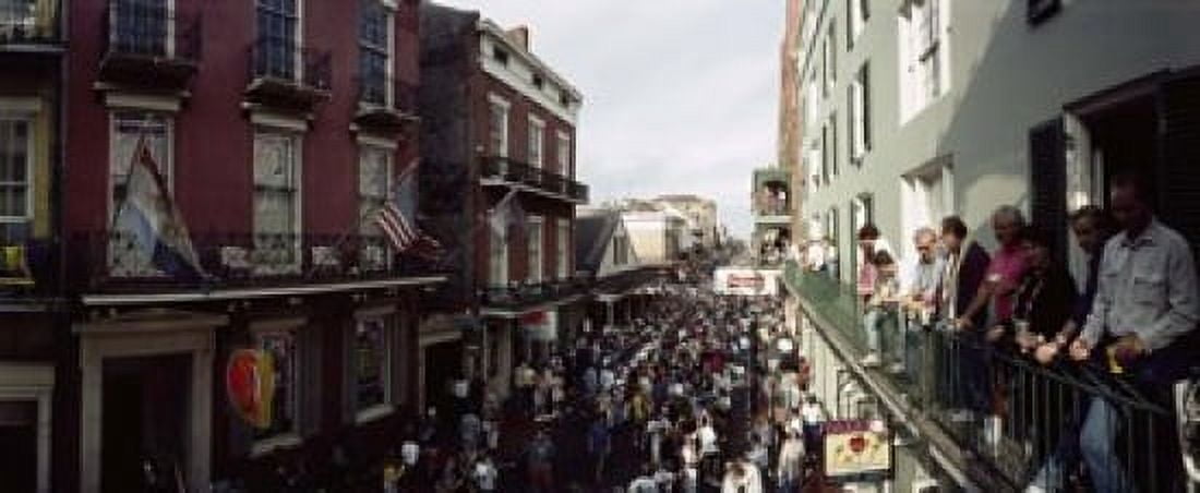Group of people participating in a parade Mardi Gras New Orleans Louisiana USA Canvas Art - Panoramic Images (15 x 6)