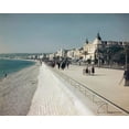 thumbnail image 1 of Group of people walking on a pedestrian walkway, French Riviera, Nice, France Poster Print (18 x 24), 1 of 1