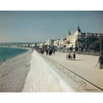 thumbnail image 1 of Group of people walking on a pedestrian walkway, French Riviera, Nice, France Poster Print (24 x 36), 1 of 1