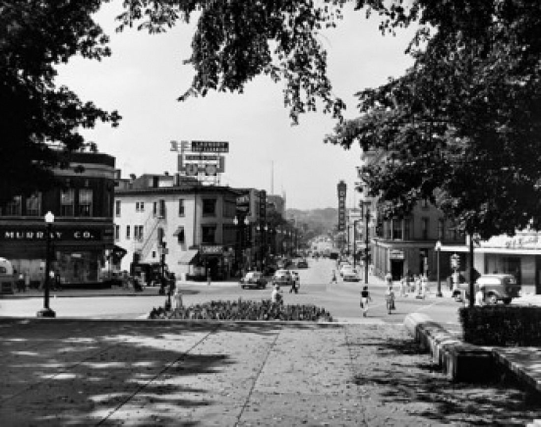 Group of people walking on a road Madison Wisconsin USA Canvas Art - (18 x 24)