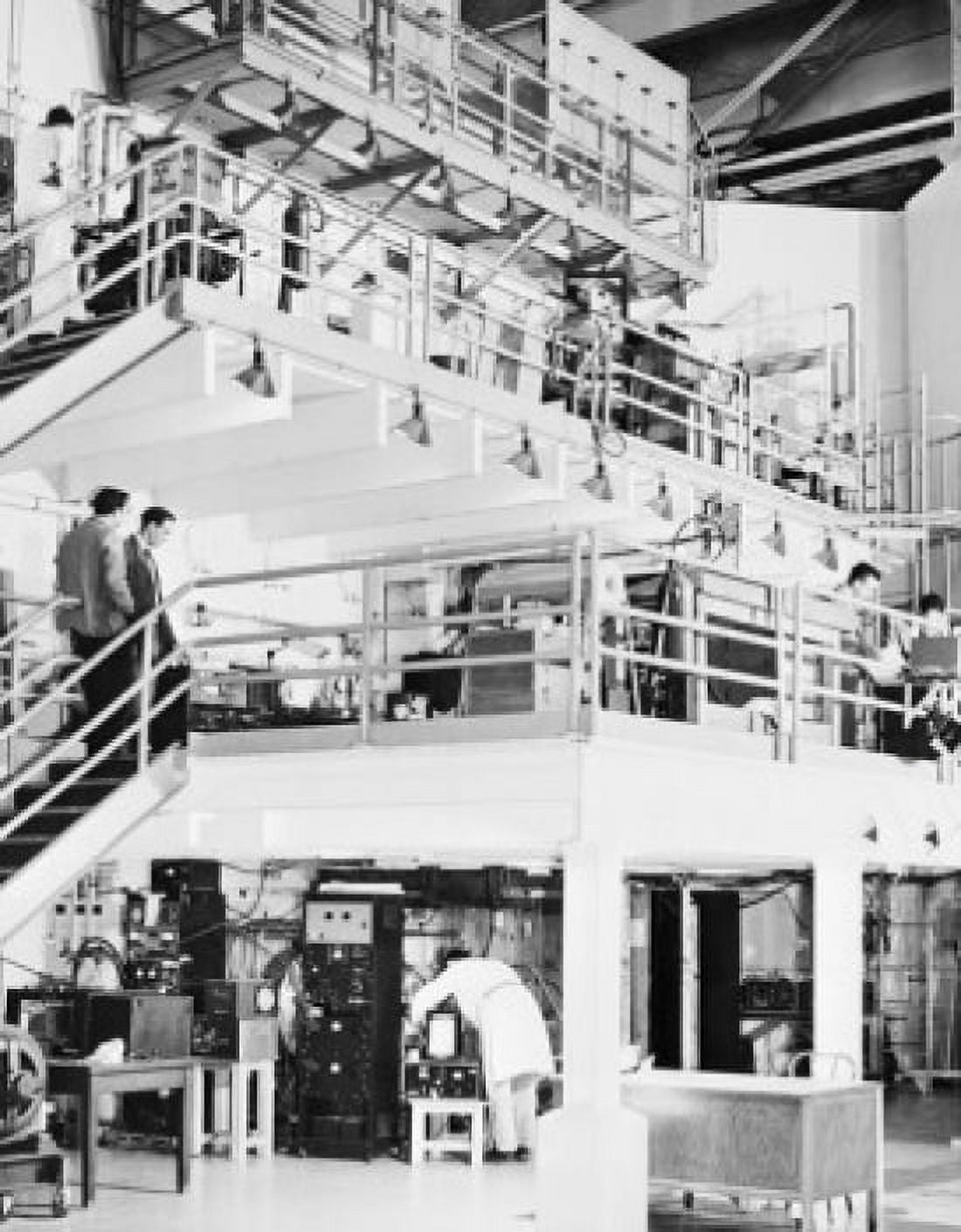 Group of scientists working in a nuclear laboratory Brookhaven National Laboratory Upton Long Island New York State USA Canvas Art - (24 x 36)