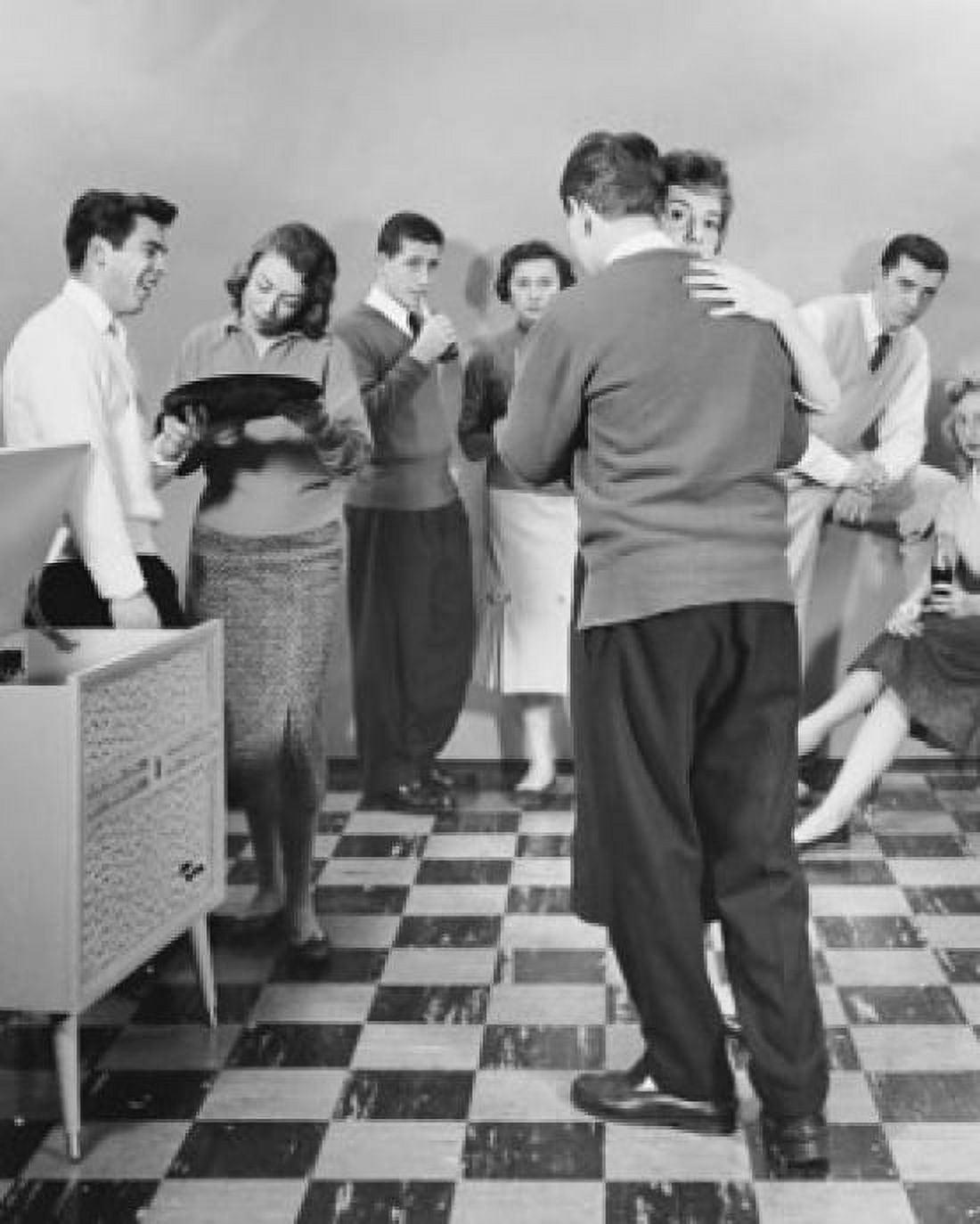 Group of teenagers dancing at a party Canvas Art - (18 x 24)