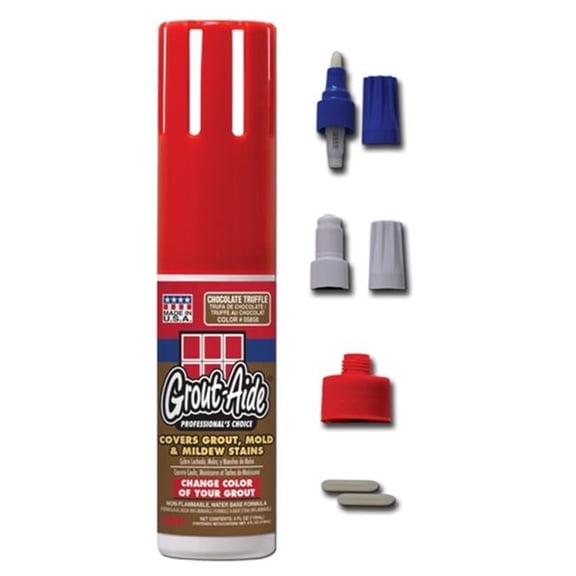 Grout-Aide 058058 4 oz Squeeze Action Applicator Bottle, Chocolate Truffle - Pack of 6