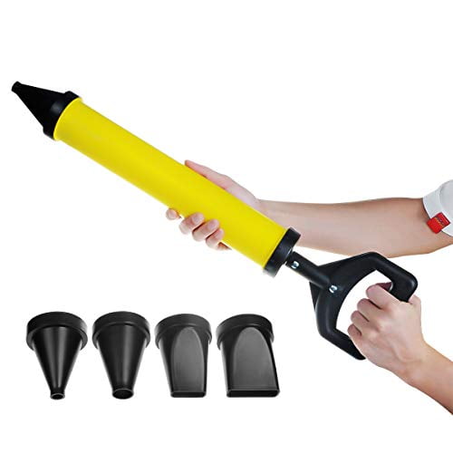 Grout Caulking Guns Hand Tool Pump with 4 Nozzle for Grouting Stone and Concrete Cement Lime