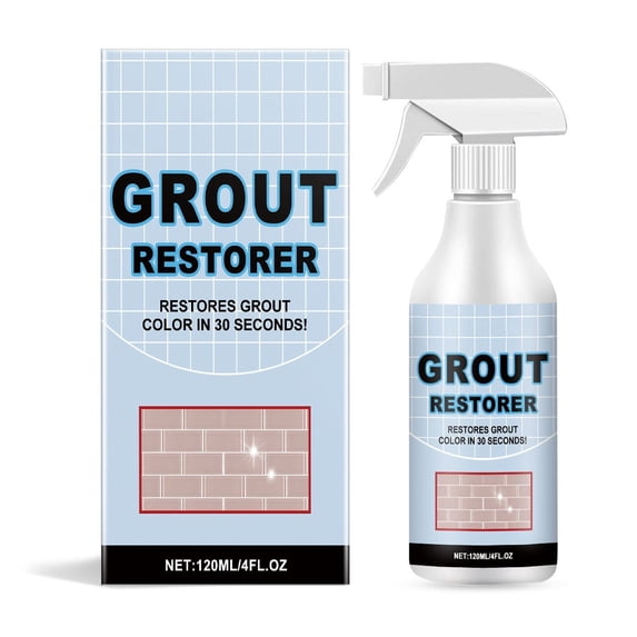Grout Cleaner: Best Cleaner for Tile, Ceramic, Porcelain, Marble Acid-Free Safe Deep Cleaner & Stain Remover for Even The Dirtiest Grout Color