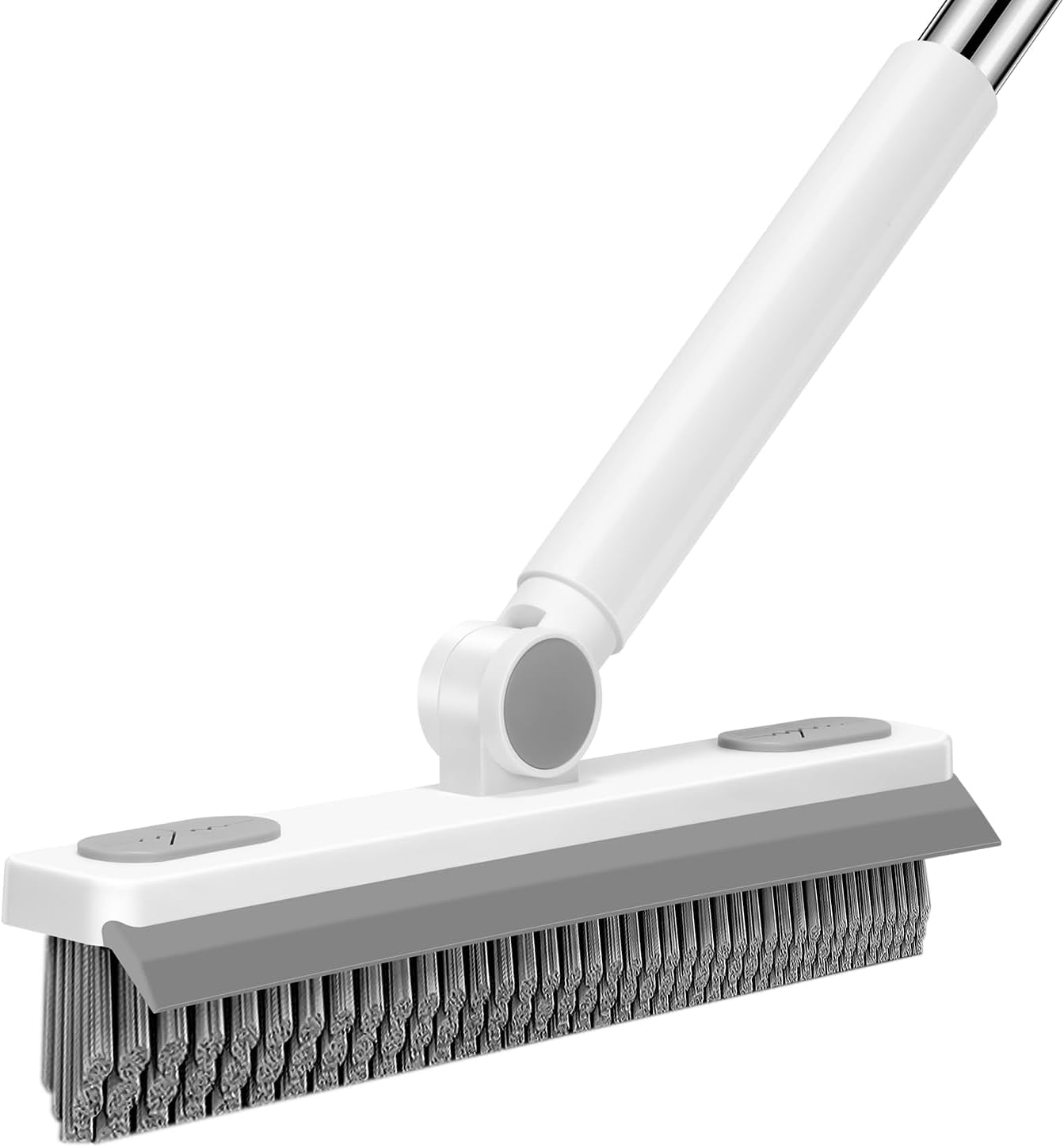 Grout Cleaner Brush with Long Handle, V-Shaped Floor Scrub Brush Swivel ...