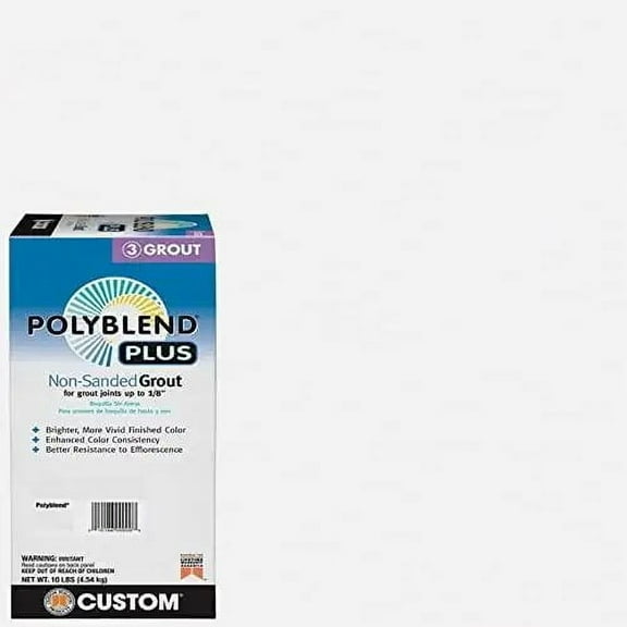 Polyblend Polyblend Plus Unsanded Grout - Non Sanded - 10 lb, Arctic White 640