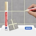 thumbnail image 1 of Grout Paint Pen, Waterproof Beige Paint Tile Marker, Grout Tile Pen, Tile Beauty Styling Pen Bathroom And Grout Marker Pen 4ml, Waterproof Tile Grout Colorant Sealer Pen Grout Pen Long Lasting, 1 of 3