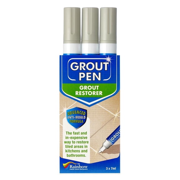 Grout Pen Light Grey Tile Paint Marker: Waterproof Grout Paint, Tile Grout Co...