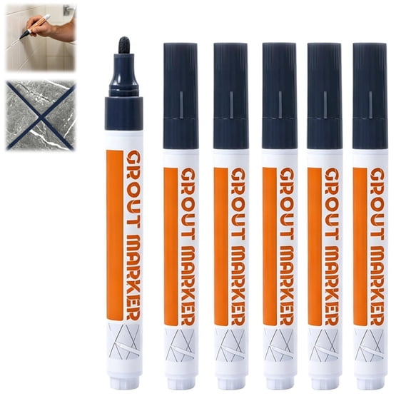 Grout Pen for Ceramic Tiles, Tile Grout Marker Pen, Grout Pen Tile Grout Paint Marker, Grout Colorant & Sealer Pen, Bathroom & Kitchen Tile Grout