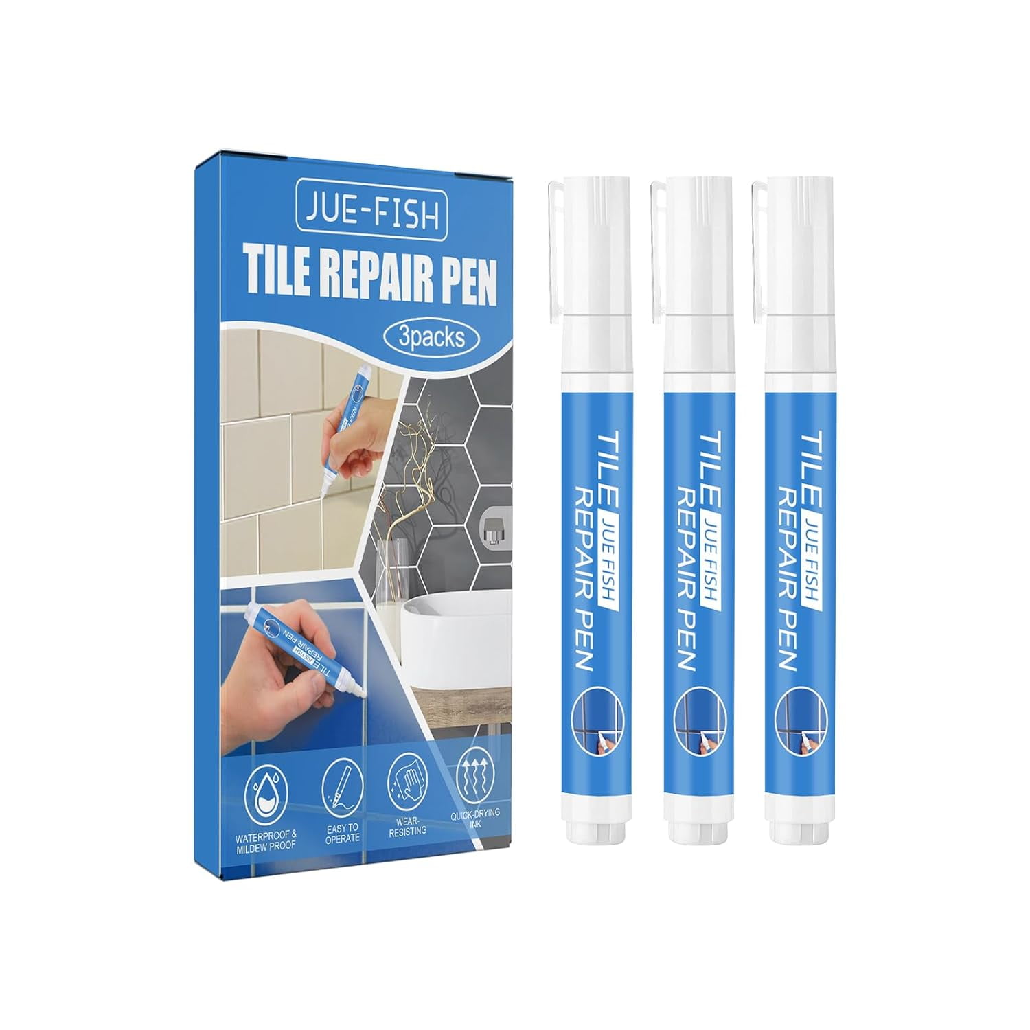 Grout Repair Sealer Paint Pen, Waterproof Caulking Grout Paint Pen