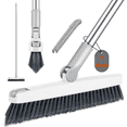 thumbnail image 1 of Grout Cleaner Brush with Long Handle, 2-in-1 V-Shaped Stiff Bristle Floor Scrub Brush with Rotating Head and Hair Clip, Adjustable 27–50 Inch Shower Cleaner Brush for Tile Floors, Bathroom, Kitchen,, 1 of 10